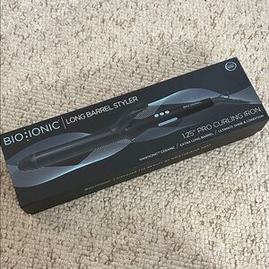 Bio Ionic Black Long Barrel Styler Curling Iron